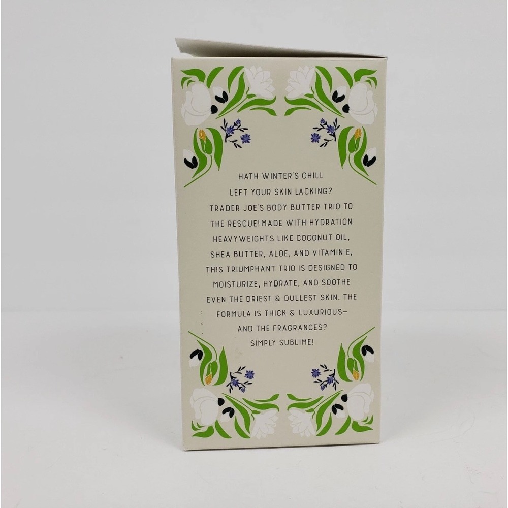 Trader Joe's Body Butter Trio Lavender Santal White Gardenia Pineapple Bergamot - Picture 3 of 4